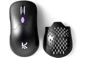 Kreo Chimera V2 RGB Wireless Gaming Mouse with Hot-swappable 50M Switches, Dual Magnetic Shells, 6 Programmable Buttons, Triple-Mode Connectivity & Adjustable DPI up to 12000 (Black, Chimera V2)