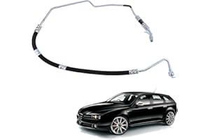 LICHENGTAI Tubo Servosterzo Compatibile con Alfa Romeo 159 1.9 JTDM 16V, Tubo Idraulico, Nero, Gomma, 1 Unità