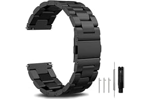 Nixiamy Taśma Metalowa ze Stali Nierdzewnej 16mm 18mm 20mm 22mm 24mm Szybkie Uwalnianie Metalowy Pasek Zegarka Wymiana Paska do Zegarka Inteligentnego Mężczyźni i Kobiety