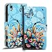 Produktbild Sony Xperia M4 Aqua Muster Hülle, Conie Mobile Handytasche Bookstyle Schutzhülle Motiv Bilderhülle Wallet Tasche, PU Leder Tasche