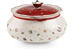 Villeroy & Boch – Toy's Delight Mittelgroße Vorratsdose, Keksdose Weihnachten, Gebäckdose, Dose Mittel Toys, Weihnachtskeksdose Porzellan, Weihnachtsgebäckdose, Süßigkeiten Aufbewahrung, Keramik