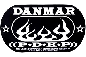 Danmar DA 210DKF Flame Design Double Bass Drum Impact Pad