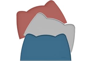 OHMO Cat Food Mat, Silicone Waterproof Dog Food Mat, Non-Skid Spill Proof Pet Feeding Mat for Food and Water, Easy to Clean Dog Placemat(Teal, 46 * 25cm)