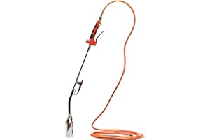 ROTHENBERGER Industrial 2teiliger Anwärmbrenner ECO Piezo inkl. 5 m Propangasschlauch & Piezo-Zündung | Unkrautvernichter | Brenner | Gasbrenner | Abflammgerät | Dach- und Bitumenbahnen | 1500004926