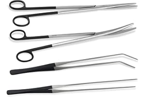 InstrumenteNrw Aquarium Set - Pflanzenscheren Pflanzen-Pinzetten - Edelstahl