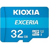 KIOXIA EXCERIA 32GB microSDHC Card &ndash; UHS-I, R100MB/s reading
