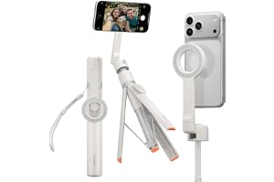 Spigen S582W MagFit Plus MagSafe 66 tum utdragbar stativ selfiepinne för iPhone, 360° roterande huvud Bluetooth 5.0, magnetis