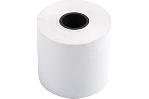 Exacompta - Réf. 40911E - Lot de 5 bobines spécial garage - 1 pli thermique 55g - laize 37x diamètre 40mm x longueur 16 mètres - compatible pour testeur de batteries