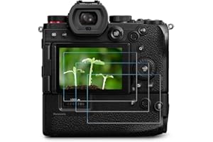 S5 Displayschutzfolie kompatibel mit Panasonic LUMIX S5 Full Frame spiegellose Kamera (3er-Pack), FANZR 0,3 mm 9H Härte gehärtetes Glas