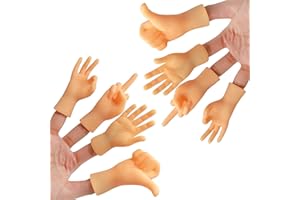 Ezebesta Winzige Hand Fingerpuppen Mini Finger Hände Set Kleine Hände Fingerpuppen Gummi Lustige Minihände Set