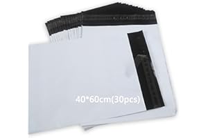 huruirui 40x60cm/30pcs Enveloppe Plastique Expedition Grandes Emballage Colis Vinted Sac de Courrier Pochettes Enveloppes Plastiques Auto-Adhésive Inviolables et Imperméables/Schuhbeutel