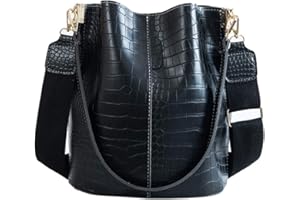 BUKESIYI Donna Borse a Tracoll Borsa a Mano Firmate Borse a Spalla 2023 PU Pelle CCIT77245 Nero