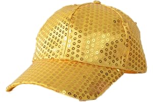 Steellwingsf Femmes Hommes Paillettes Paillettes Casquettes De Baseball Snapback Chapeaux Partie Extérieur Réglable