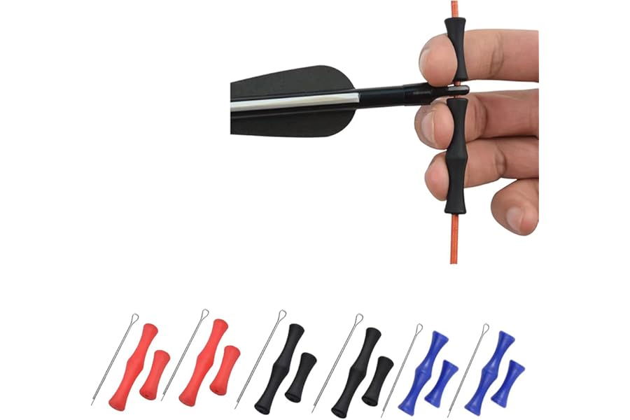 BOBOZHONG Bowstring finger protectors,6 pairs finger protectors bow silicone archery finger Archery Finger Guard archery finger protection shooting hunting bow string protection finger protection