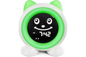 FiveHome Wecker Kinder-Schlaftrainer Kinder Kinderwecker Digital Lichtwecker mit 11 Farben Nachtlicht | Timer | Snooze-Funktion | Geschenk für Mädchen und Jungen