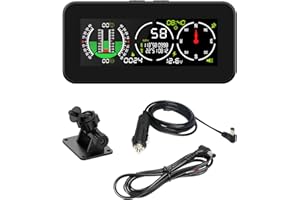 AUTOAND Inclinometro Automobilistico, Misuratore di Pendenza del Tachimetro Digitale con Display LCD ad Alta Definizione, Utilizzato in Auto, SUV, Veicoli Fuoristrada