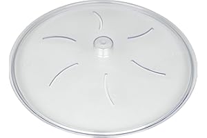 Pendeford Clear Microwave Plate Cover, BPA Free Pollycarbonate. Made in The UK, White, 26cm