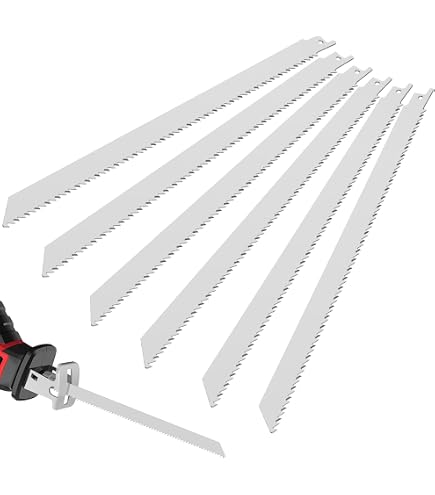 Paire De Lames De Scie Alternative 300mm En Acier Inoxydable - Pour Couper Viande, Os, Glace Et Bois - Dents Fines Et Renforcées
