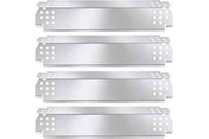 CRIDITPID Grill Heat Plate Parts for Home Depot Nexgrill 720-0830H, 720-0888N, 720-0888, 720-0864, 720-0896B, Stainless Steel Grill Heat Tent, Burner Cover, Flame Tamer for 4 Burner Members Mark 720-0830G