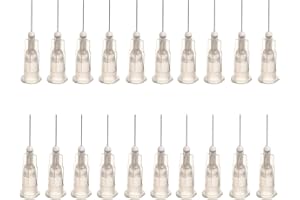 Utoolmart Industrielle Dosiernadel, stumpfe Nadel, Edelstahl-Präzisions-Applikator, 27 g, Grau, 40 Stück