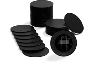 SANPOPO 50pcs NFC Tags NTAG215 NFC Cartes Rondes 25mm nfc cards, nfc 215 tag 504 Mémoire ntag215 rewritable tag nfc homekit,nfc tag iphone Pour Android Et Tous Les Téléphones NFC Enabled