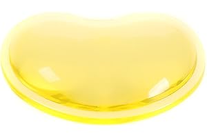 HIMRY Poggiapolsi Crystals Gel Ergonomico, a forma di cuore, morbidissimo Cuscino per il polso, Cristalli gel Pad Poggiapolsi, trasparente resto di polso, arancia, KXC5112 orange