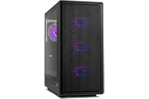 NOX Xtreme Products Infinity IOTA – Semitorre ATX | M-ATX | ITX Incluye 4 Ventiladores ARGB de 120mm, Frontal Mesh, Lateral Cristal Templado, USB 3.0, Soporte GPU de 330mm, Filtro Magnético