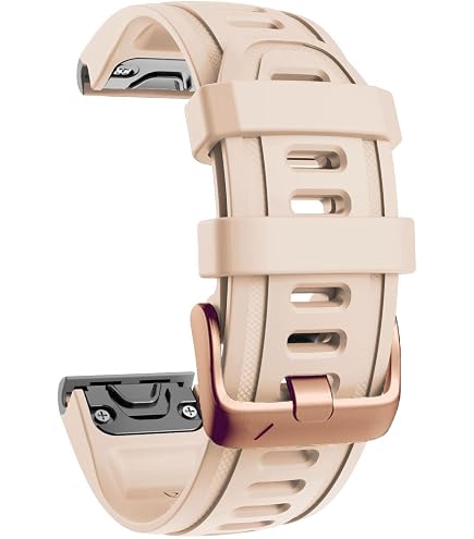 Garmin QuickFit 20 mm Watch Band - Cream Heathered Nylon with Soft