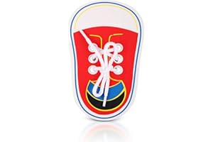 YUFFQOPC Schnürschuh aus Holz,Schnürsenkel Binden Lernen Kinder üben Schnürsenkel binden lernen Unterricht Brett Frühe Schnürsenkel Lehrmittel Schnürschuhe Lernwerkzeug Motorik Spielzeug