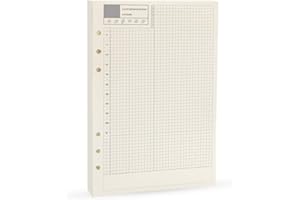 Daily Planner Refill, 6 pierścieniowych wkładów, segregator A5, Inner Page, Diary Binder Refills, A5 Spiral Notebook Refill, do Filofax Gucci LV Agenda Planner Harphia (A5 5,59 x 8,27", Daily)