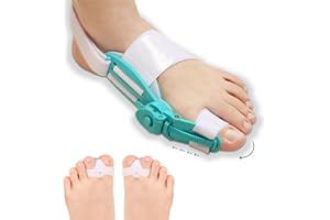 PEPOYO AI Hallux valgus korrektur Zehenspreizer Ballenzehen korrektur, verstellbare Ballenzeh-Schiene mit Silikon-Innenpolster