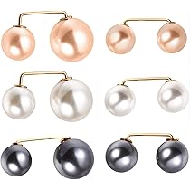 Spille Per Maglione 6 Pezzi | Cristallo E Perle | Decorazione Abiti Donna | Accessorio Moda - Foto 2