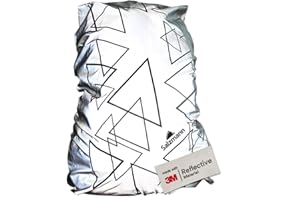 Salzmann Housse de Sac à Dos réfléchissante - Couverture Anti-Pluie Imperméable - Fabriquée avec 3M Scotchlite