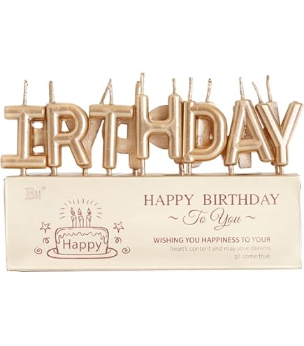 Folat Geburtstagskerzen-Set 'Happy Birthday', Silber, 13 Stück - Ca. 2 Cm Hoch, Für Kuchen & Torten