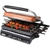 REGRON D&ouml;k&uuml;mix Ultra Plus Organik Demir D&ouml;k&uuml;m Izgara& Tost Makinası ROSEGOLD Izgara Aparatlı,Fır&ccedil;alı,Yağdanlık