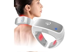PUPCA Masajeador Cervical con Láser Frío, FDA Aprobada 650nm & 808nm Lampara Infrarrojos Fisioterapia Para Cervicales Dolor Cuello y Relajación del Cuello, Regalos para Mujer y Hombre