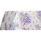 BIANCHERIAWEB Tovaglia Cucina e Salotto Disegno Lavanda, Made in Italy, Tovaglia da Tavolo in 100% Cotone, 140x240 cm
