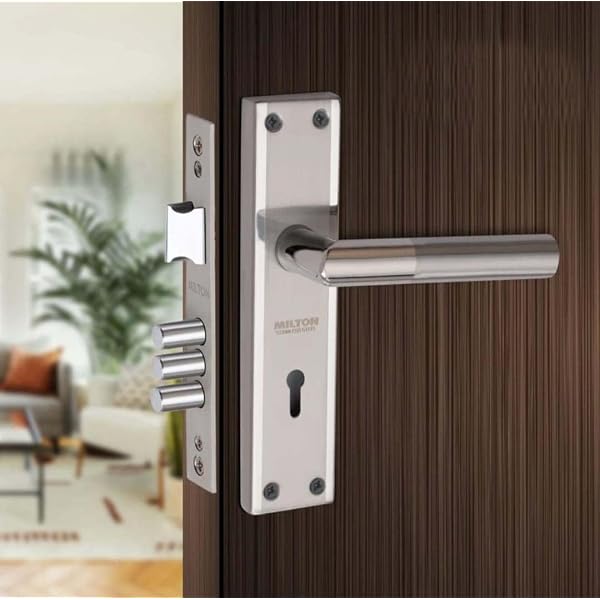 NA5694 GLEN HUNTER Otard MEUKOW など 9本セット Milton 7 Inch Stainless Steel Two Tone Mortise Lock Set- MSS-New