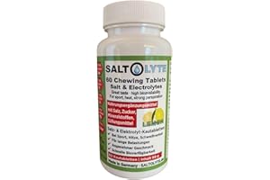 SALTOLYTE 60 Chewing Tablets Lemon Salz- und Elektrolyt-Kautabletten mit Natrium, Magnesium, Kalium, Calcium
