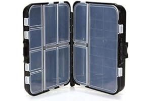 Vogueing Tool Boîte de pêche résistante à l'eau - Double couche - 16 compartiments - Pour ranger les hameçons, leurres, etc