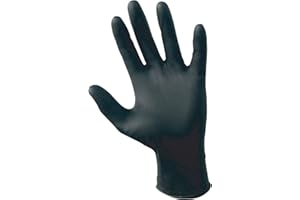 MERCATOR MEDICAL Rękawice nitrylowe rękawiczki jednorazowe 100 sztuk BOX (S M L XL - czarne) nitrylex pf bez pudru rękawiczki jednorazowe rękawiczki do badania, m