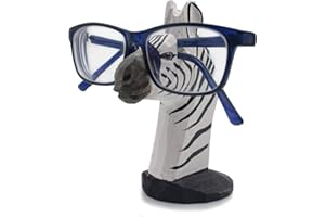 VIPbuy Soporte para Gafas De Sol Madera Ornamento Forma de Animales Tallada a Mano para Niño Mujer Hombres Novedad Regalo Decoración de la Oficina en Casa (Cebra)
