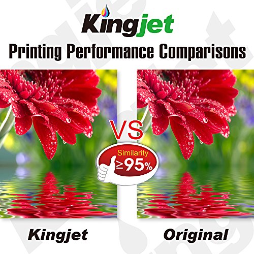 Kingjet 1 Set 364XL mit Chips und hoher Reichweite Tintenpatronen Ersatz für HP 364 XL kompatibel mit HP Photosmart 7510 B8550 C5324 C5380 C6324 C6380 D5460 C510a Photosmart Premium C309a C309n C309g C310a C410b (1 x Schwarz 1 x Foto Schwarz 1 x Cyan 1 x Magenta 1 x Gelb) - 5