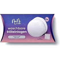 NuNi Washable Nursing Pads - Pack of 6 Including Laundry Net ...