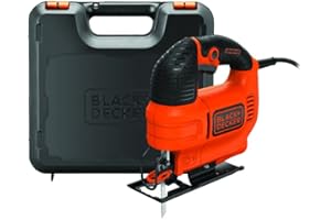 BLACK+DECKER KS701EK-GB Compact Jigsaw with Blade, 520 W, Black/Orange