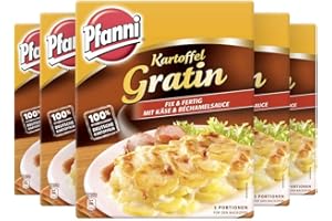 Pfanni Kartoffelfertiggericht Kartoffel Gratin "Fix & Fertig" für die schnelle Zubereitung 100% deutsche Kartoffeln, 5er Pack (5 x 400 g)