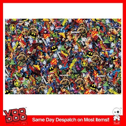 DC COMIC STICKERBOMB SHEET- 1M X 300mm (DRIFT/SUPERHERO/BATMAN/WRAP/DUB/VW) COLOUR (full colour) (1020mm x 435mm)