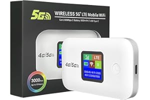 VUTLACE 4G/5G LTE WiFi Router,Portable 4G/5G Wifi Travel Router with SIM Card Slot,150Mbps Speed Internet Up to 10 Users