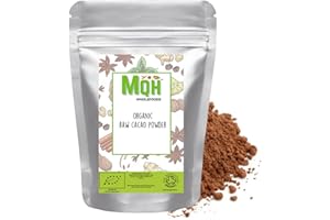 MQH WHOLEFOODS Organic RAW Cacao Powder | Pure & Vegan for Hot Chocolate, Smoothies & Baking | Unsweetened | Premium Quality! (100g)