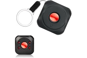 Colexy Détecteur de Caméra Cachée, Scanner Infrarouge Anti-Espion, Portable Détecteur de Caméra pour Hôtel, Maison, Bureau, Voyage, Voiture, Vestiaire, Salle de Bain, Protégez Votre Vie Privée (Noir)